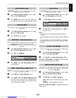 Preview for 43 page of Toshiba 42YL863B Owner'S Manual