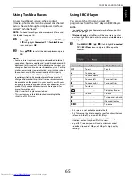 Preview for 65 page of Toshiba 42YL863B Owner'S Manual