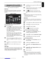 Preview for 71 page of Toshiba 42YL863B Owner'S Manual