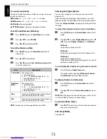 Preview for 72 page of Toshiba 42YL863B Owner'S Manual