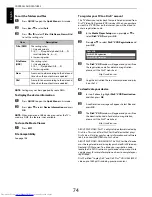 Preview for 74 page of Toshiba 42YL863B Owner'S Manual