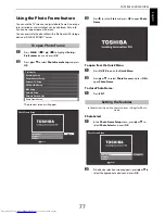 Preview for 77 page of Toshiba 42YL863B Owner'S Manual