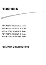 Toshiba 43 UA20 Series Operating Instructions Manual preview