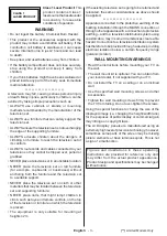 Preview for 4 page of Toshiba 43 UL21 Series Operating Instructions Manual