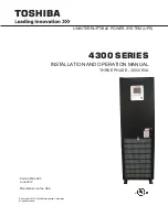 Toshiba 4300 series Installation And Operation Manual preview