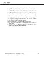 Preview for 23 page of Toshiba 431A Installation And Operation Manual