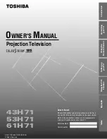 Toshiba 43H71 Owner'S Manual preview