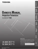 Toshiba 43HX71 Owner'S Manual preview