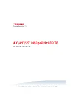 Preview for 1 page of Toshiba 43L310U Manual