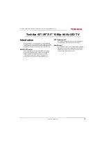 Preview for 10 page of Toshiba 43L310U Manual