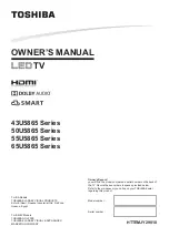 Toshiba 43U5865 Series Owner'S Manual preview