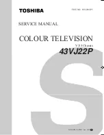 Toshiba 43VJ22P Service Manual предпросмотр