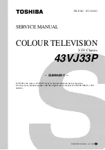 Toshiba 43VJ33P Service Manual preview