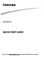 Preview for 1 page of Toshiba 43VL3A63DB Quick Start Manual