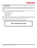 Preview for 11 page of Toshiba 4400 Series Installation And Operation Manual