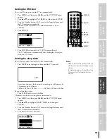 Предварительный просмотр 49 страницы Toshiba 46HM84 - 46" Rear Projection TV Owner'S Manual