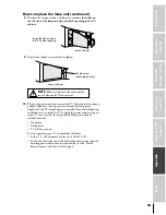 Предварительный просмотр 59 страницы Toshiba 46HM84 - 46" Rear Projection TV Owner'S Manual