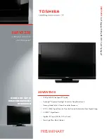 Toshiba 46RV525R Specifications preview