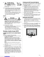 Предварительный просмотр 5 страницы Toshiba 46UX600U Owner'S Manual