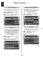 Предварительный просмотр 16 страницы Toshiba 46WM48 Series Owner'S Manual