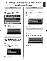 Предварительный просмотр 17 страницы Toshiba 46WM48 Series Owner'S Manual