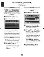 Предварительный просмотр 18 страницы Toshiba 46WM48 Series Owner'S Manual