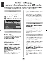 Предварительный просмотр 20 страницы Toshiba 46WM48 Series Owner'S Manual