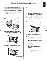 Предварительный просмотр 23 страницы Toshiba 46WM48 Series Owner'S Manual