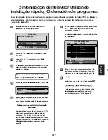 Предварительный просмотр 87 страницы Toshiba 46WM48 Series Owner'S Manual