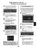 Предварительный просмотр 89 страницы Toshiba 46WM48 Series Owner'S Manual