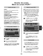 Предварительный просмотр 91 страницы Toshiba 46WM48 Series Owner'S Manual