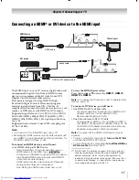 Предварительный просмотр 17 страницы Toshiba 46WX800U Owner'S Manual