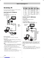 Предварительный просмотр 22 страницы Toshiba 46WX800U Owner'S Manual