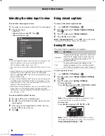 Предварительный просмотр 38 страницы Toshiba 46WX800U Owner'S Manual