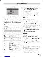 Предварительный просмотр 67 страницы Toshiba 46WX800U Owner'S Manual