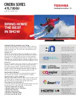 Toshiba 47L7200U Brochure & Specs preview