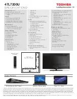 Preview for 2 page of Toshiba 47L7200U Brochure & Specs