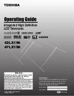 Preview for 1 page of Toshiba 47LX196 Operating Manual