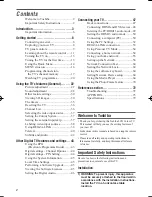 Preview for 2 page of Toshiba 47VL800A Owner'S Manual