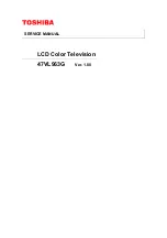 Toshiba 47VL963G Service Manual preview