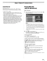 Preview for 69 page of Toshiba 47ZV650U - 47" LCD TV Owner'S Manual