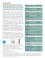 Preview for 2 page of Toshiba 47ZV650U - 47" LCD TV Specifications