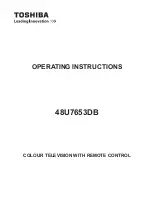 Toshiba 48U7653DB Operating Instructions Manual preview