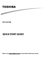 Toshiba 49UL2063DB Quick Start Manual preview