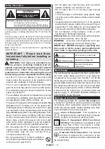 Preview for 3 page of Toshiba 49V6763DB Operating Instructions Manual