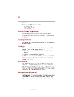 Preview for 4 page of Toshiba 5005-S504 User Manual