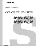 Предварительный просмотр 1 страницы Toshiba 50A50 Service Manual