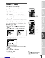 Preview for 21 page of Toshiba 50A60 Owner'S Manual