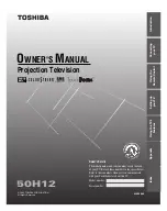 Предварительный просмотр 1 страницы Toshiba 50H12 Owner'S Manual