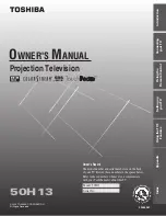 Toshiba 50H13 Owner'S Manual предпросмотр